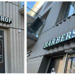 Witryna dla barbershopu