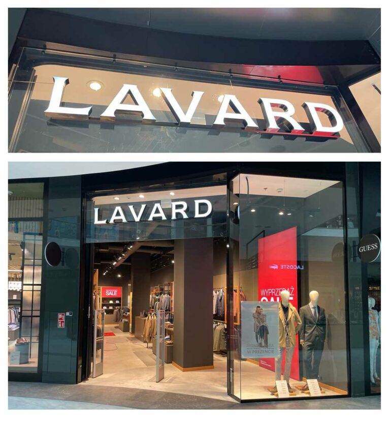 Reklama sklepu LAVARD