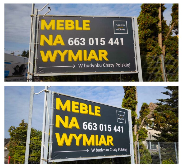 Baner reklamowy sklepu meblowego